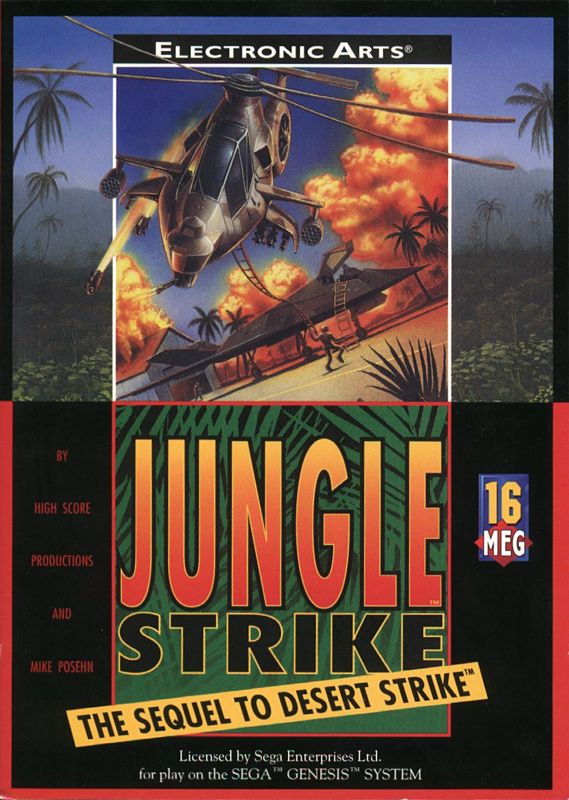 Jungle Strike box art for Super Famicom